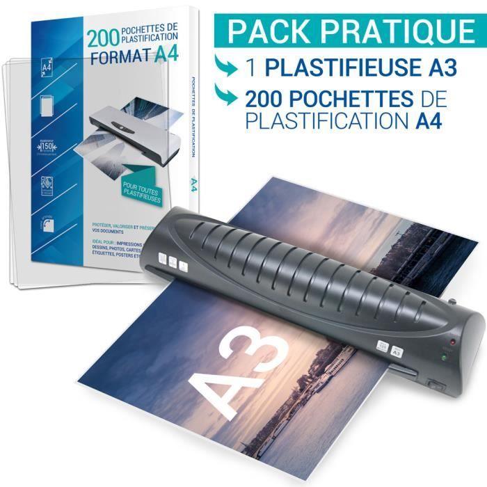 Texet A78211-2X21V Plastifieuse PRO avec 200 feuilles A4