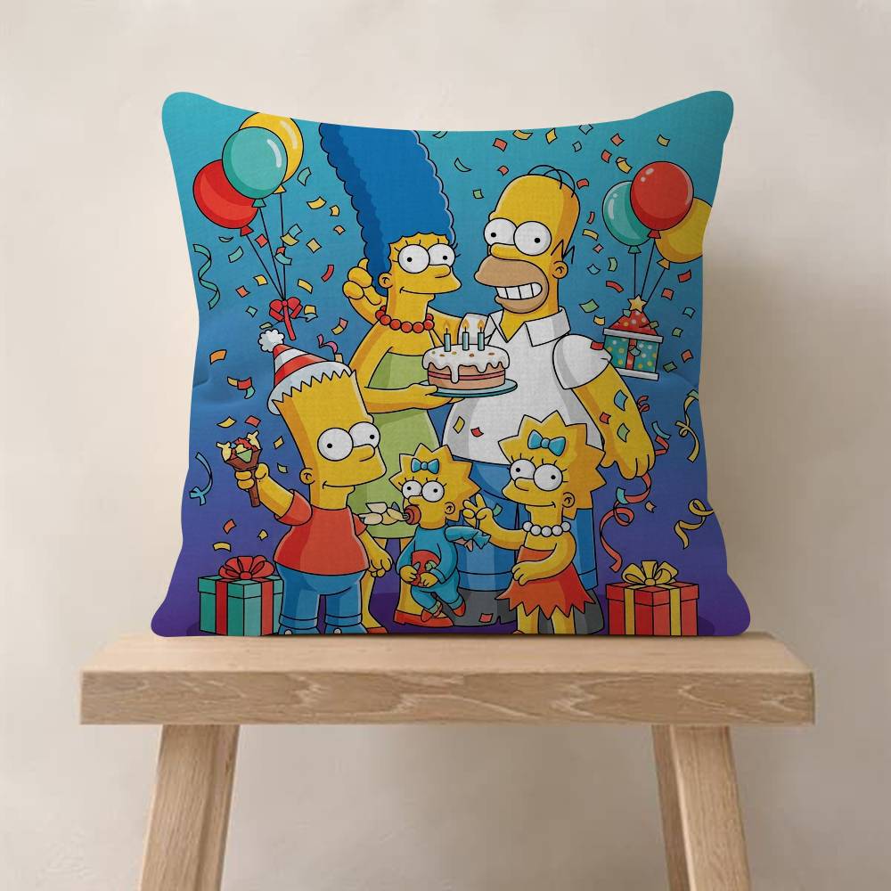

Anime The movie SSimpsonsS Maple Design Cushion Cover Happy Autumn Harvest decor Holiday Decorati Pillow Cover 30x30cm