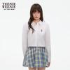 Teenie Weenie Women's Bear Cartoon Button-Up Shirt