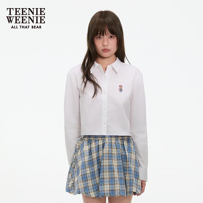 Teenie Weenie Women s Bear Cartoon Button-Up Shirt S