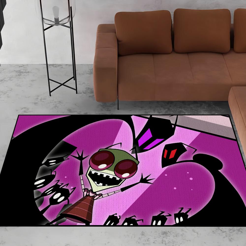 Tappetino d'ingresso Cartoon Invader Zim Benvenuto Ingresso Balcone Bagno Pavimento Tappeto Antiscivolo Tappeto Camera da Letto Decorazione Casa