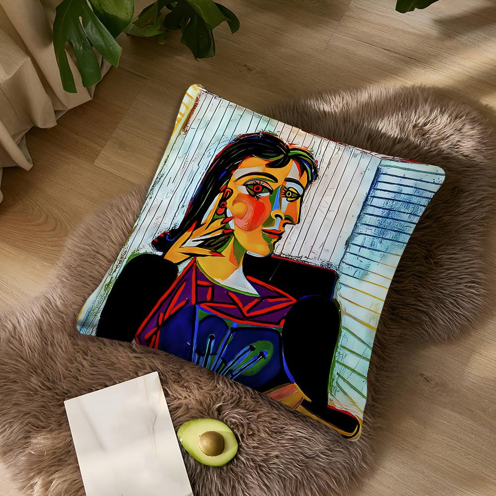 Art Pablo Picasso Cubism Abstract For Bedroom Car Coffee Shop Room Soft And Living Room Sofa Decorative Pillow Cover Case