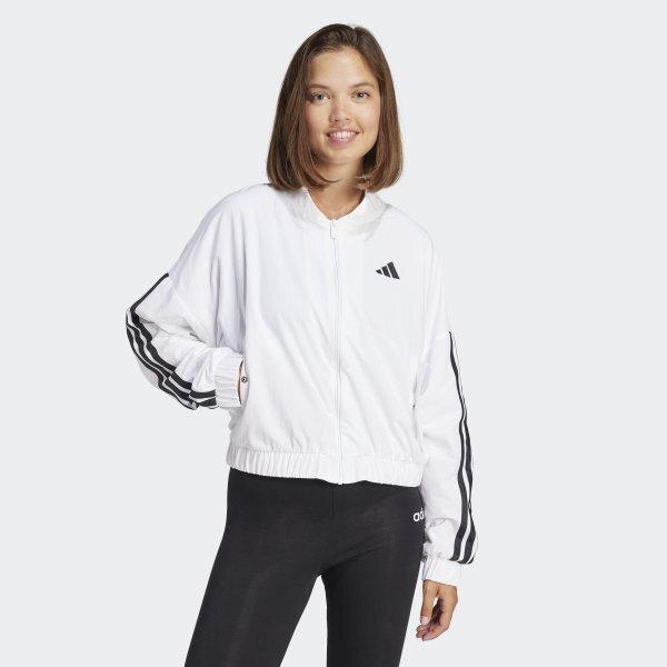 The ESSentiAl 3S Bomber JAcket IS A MuSt hAve Item leAding AdidAS Women S fAShion