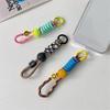 Cute Stylish Happy Heart Wrist Phone Lanyard Outdoor For iPhone Universal Case Nylon Rope Card Cord Clip Hanging Anti-lost Strap
