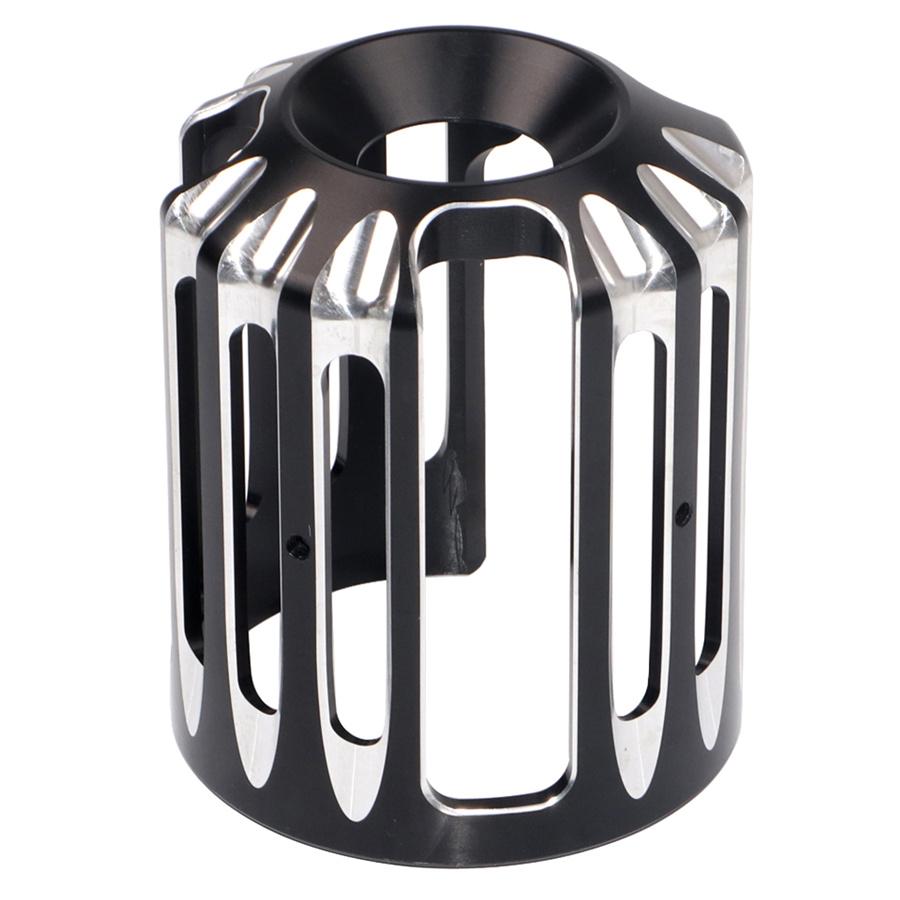 Black CNC Aluminum Alloy Motorcycle Oil Filter Cover Cap Trim