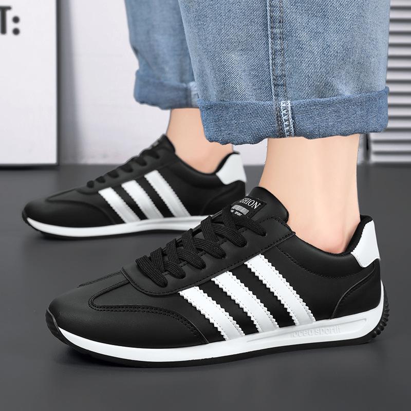 Forrest Gump Men's Retro Leather Sneakers - Breathable Stylish Casual Shoes with Soft Sole