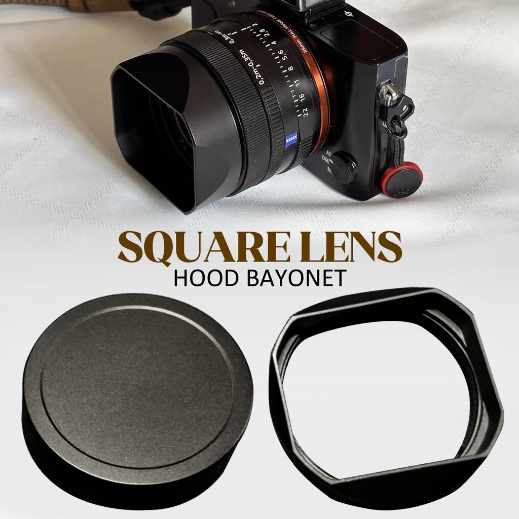 Square Lens Hood Bayonet for Sony RX1R RX1RM2 Sony FE 55mm F1.8 Replaces LHP1