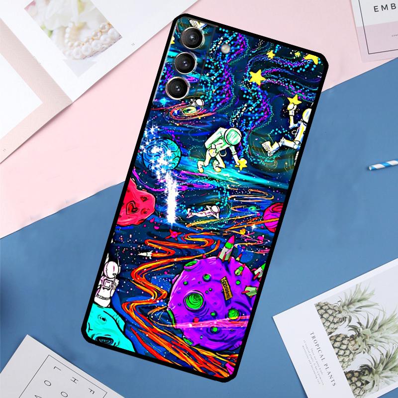 Mushroom Moon Shroom Farmer Case For Samsung Galaxy S25 Ultra S21 S22 S23 S24 Ultra S9 S10 Plus S20 FE S25 FE Back Cover