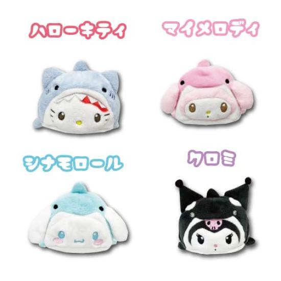 Hatayama Shoji Sanrio Multi Pouch Sea Creatures Hello Kitty H10 x W10 x D18cm 63203239 Approx.