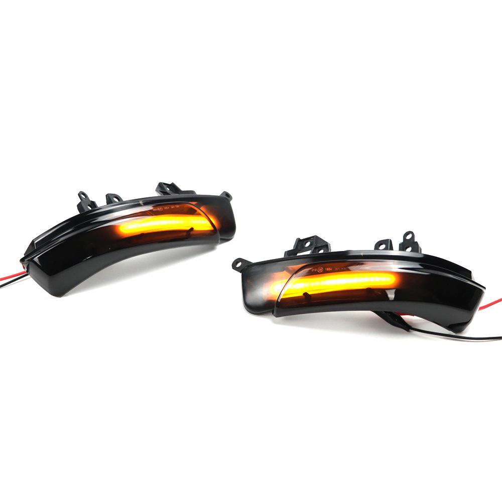 Black Shell Sequential Rearview Mirror Turn Signal Light for Toyota Prius, Reiz, WISH, Crown, Avalon.