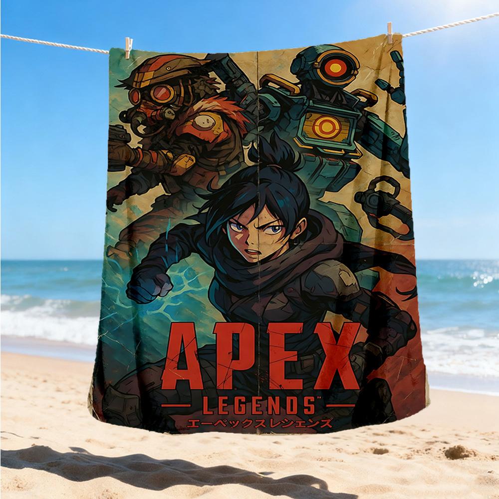 1pc Apex Legends Outdoor Flannel Blanket, Cozy & Warm Soft Te Playful Design, Napping Camping,