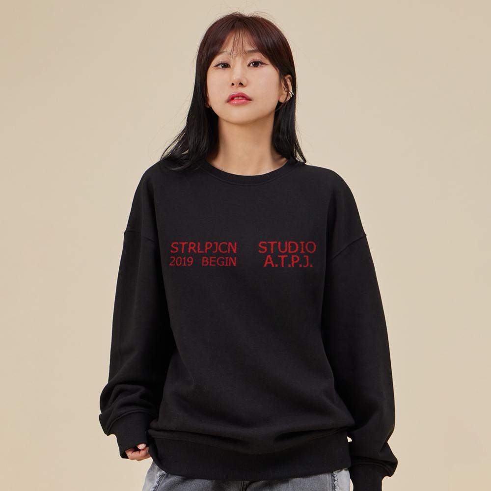 ASTRAL PROJECTION Ap Studio Begin Loose Fit Sweatshirt_Black