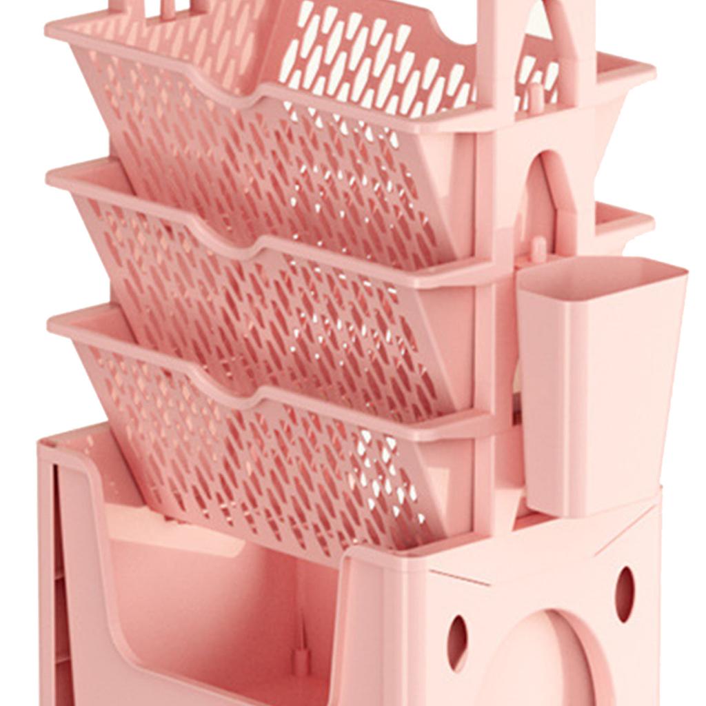 Rollregal mit Rädern 5 Ebenen Große Kapazität Starke Tragfähigkeit Nützlich