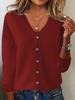 Women's Plus Size Long Sleeve Cardigan - Spring/Summer Lightweight Sweater Jacket