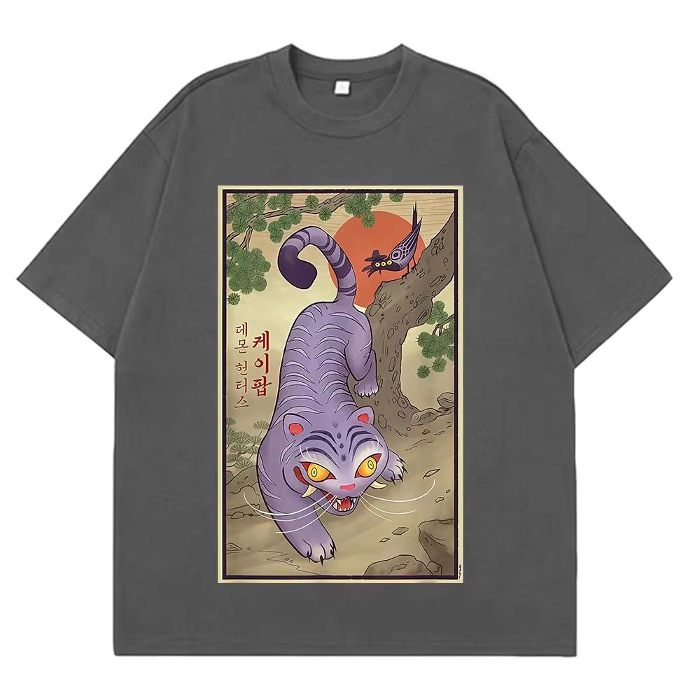 Derpy Hrající si s Kloboukem K-Pop Lovci Démonů Potisk Trička Pánská Dámská Hip-hopová Letní Trička Krátký Rukáv Bavlna Ležérní Trička