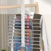 1 Piece of Space Saving Pants Storage Rack with 9/5 Layers, Equipped with A White Non Slip Cover,Suitable for All Kinds of Pants