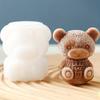1pc-Silicone ice cube mold, 3D bear shaped bear ice cream mold, family bar party whiskey ice cube box mold