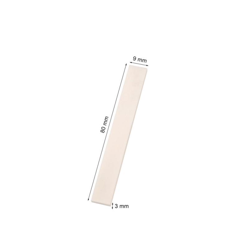 1pcs/3pcs/6pcs Blank Bone Saddle Longer For Folk/Classical Guitar Ukulele 80*3*10mm Luthier Diy