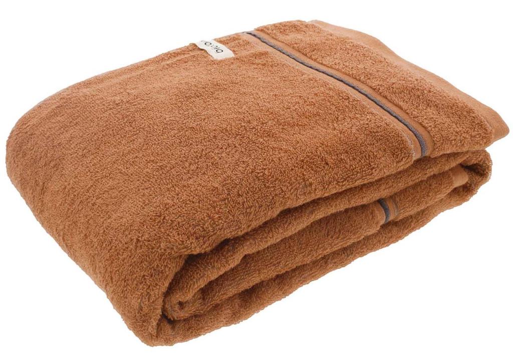 Tanaka Sangyo Biotone Imabari Bath Towel, Approx. 60 X 120 Cm, Made In Japan, APRICOT X LILAC