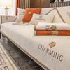 Rose Embroidery Sofa Cover Luxury Chenille Corner Sofa Towel Anti-slip Cat Scratch Protection Pad Couch Cushions Living Room
