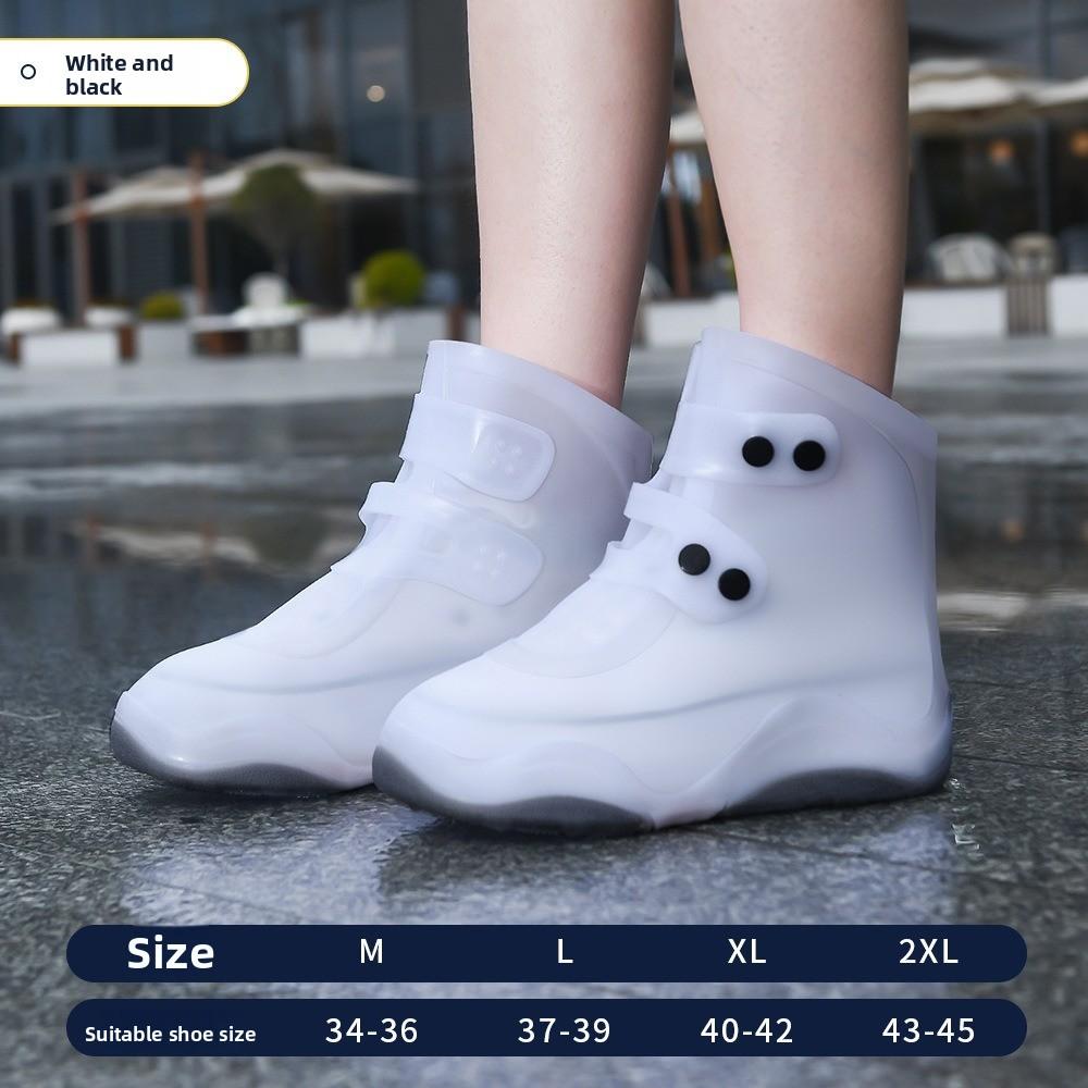 Rain Shoes Waterproof Shoe Covers,Silicone Rain Shoe Covers for External Wear,Anti Slip,Thickened and Wearresistant On Rainy Days