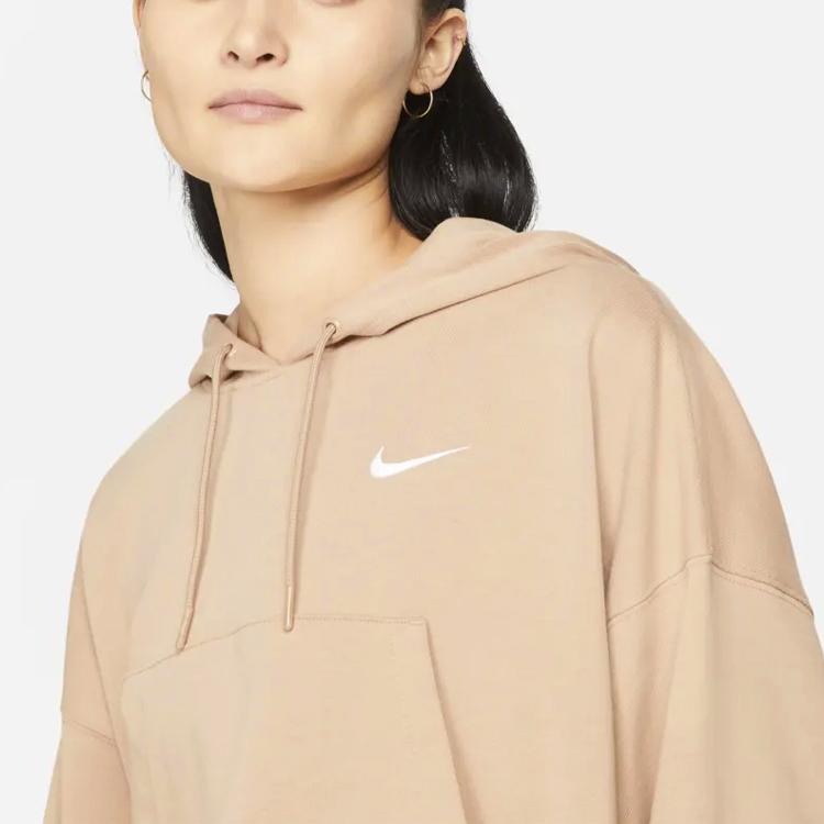 Nike Casual Hooded Cotton Sweatshirt Women sweatshirt Light-Orange DM6418-200