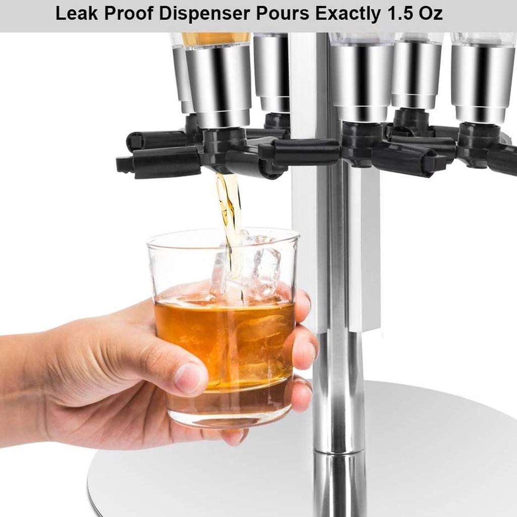 4/6 Bottle Liquor Dispenser Wine Beer Alcohol Bar Beverage Dispenser Cocktail Alcohol NEW Wall Mounted Cocktail Shaker Stand
