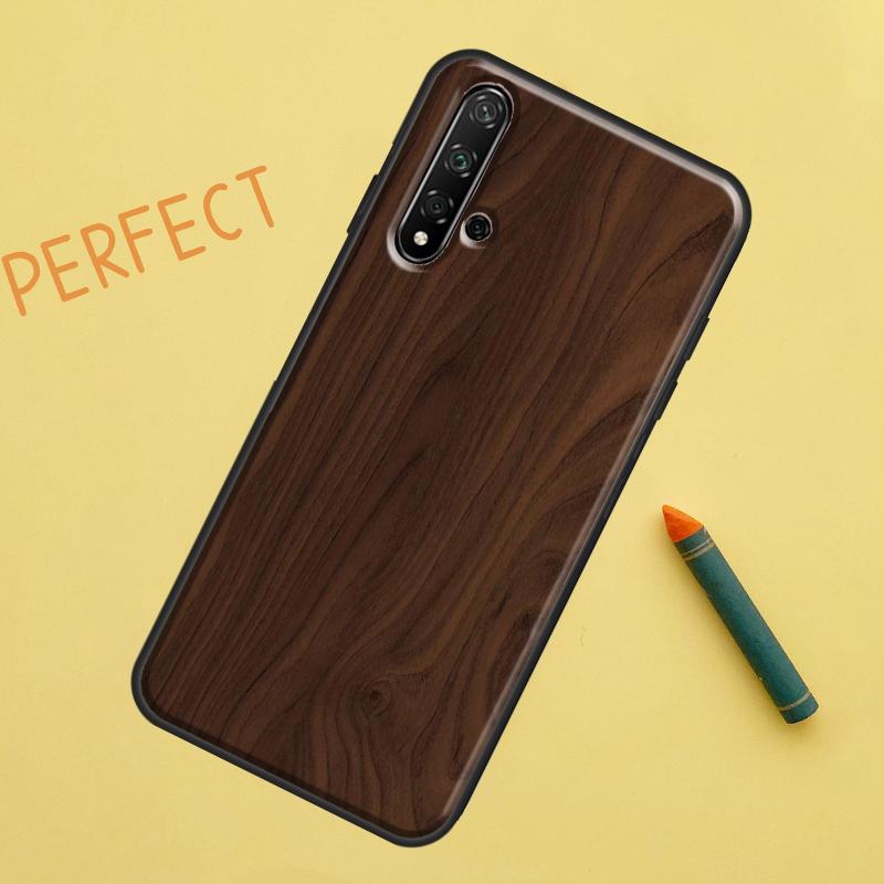 Oak Wood Texture Pattern For Huawei Nova 5T 9 10 SE 7i 8i 11i 12i Y60 Y61 Y70 Y72 Y73 Y90 Y91 P20 P30 P40 Lite Case