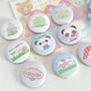 6Pcs Cute Cartoon Mini Cartoon Retro Button Badge Kawaii Kids Backpack Pencil Bag Handheld Diy Decorative Brooch Pin Accessories