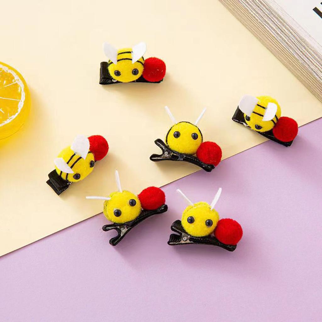 Girls Hair Clip Bees Women Kid Hairgrips Adorkable Headdress Barrettes Bees Shape Sweet 2000s Girls Hairpins