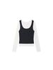 KIRSH Colorblock Layered Slim Fit Long Sleeve [Navy]