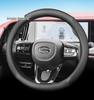 Trumpchi Steering Wheel Cover: Thin Model for M8, Shadow Leopard M6, GS3, GS8, GS4; Anti-Slip Genuine Leather
