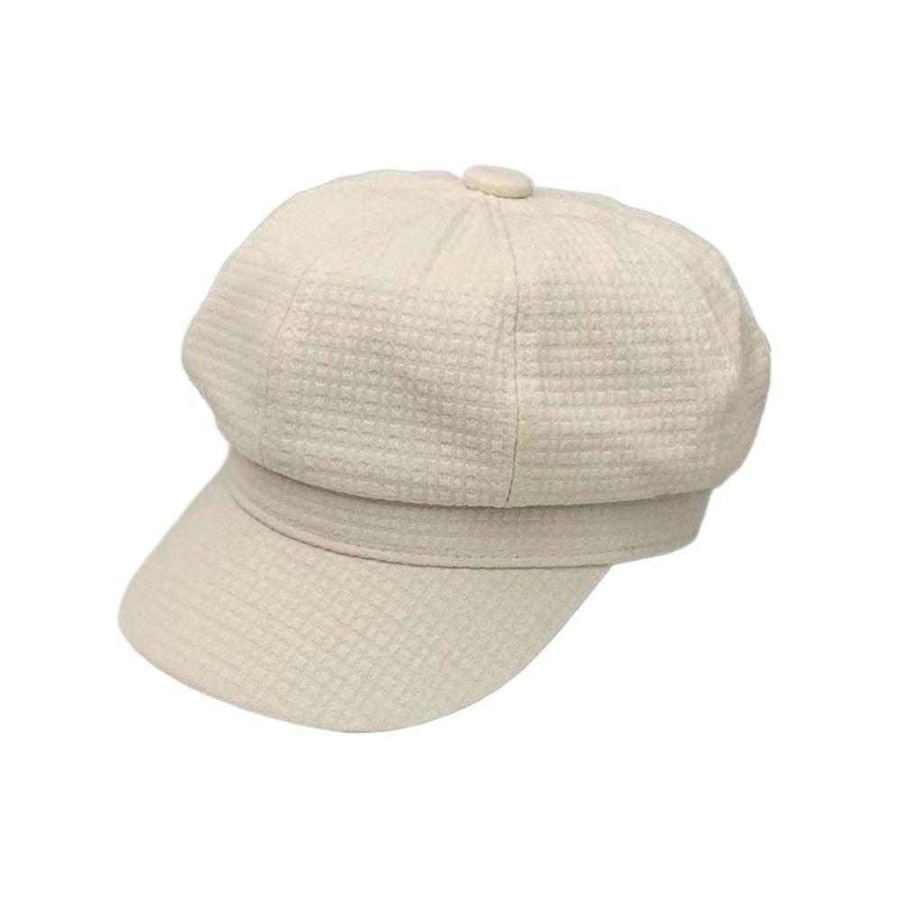 Winter Accessories Newsboy Hat Octagonal Buckets Hat High-rise Style Women Berets  Female Wear