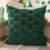 Soft Plush Throw Pillowcase Green Shamrock Sofa Cushion Covers Pillow Cover  for St Patricks Day