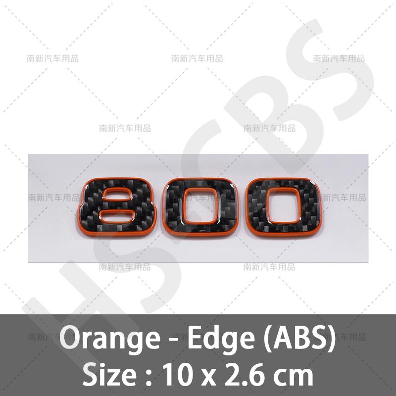 Carbon Fiber Car Stickers 700 800 900 Car Rear Trunk Emblem Badge Car Styling For Brabus Tailgate Decal Sticker Accessories
