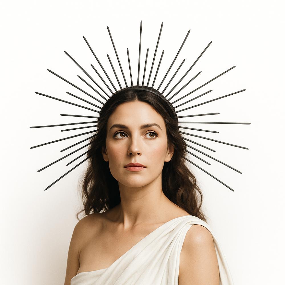 Sonnengott Halloween Stirnband Mond COSPLAY Haarreif Elegantes Heiligenschein Stirnband Charakter Verkleidung