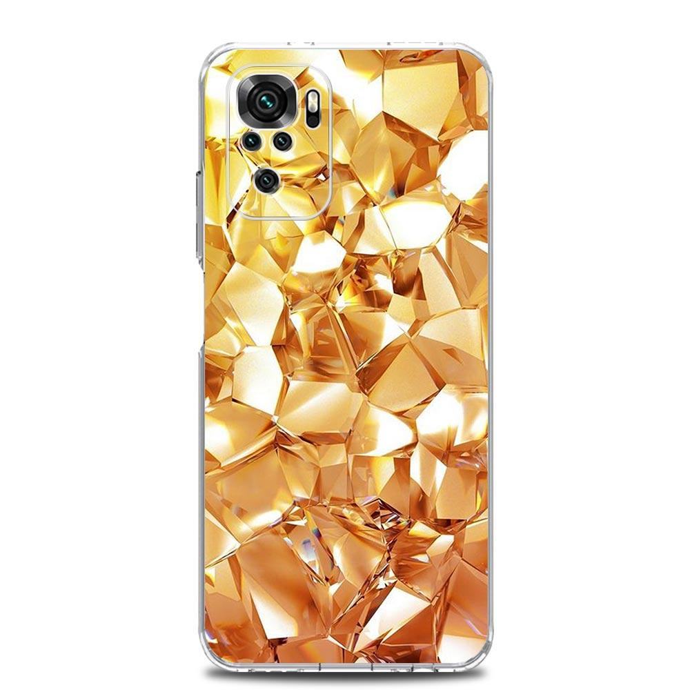 Handyhülle für Xiaomi Redmi Note 15 14 13 12 4G 10 11 Pro Plus 5G 14C 13C 12C 10C Klare Weiche TPU Hülle Gold Kunst