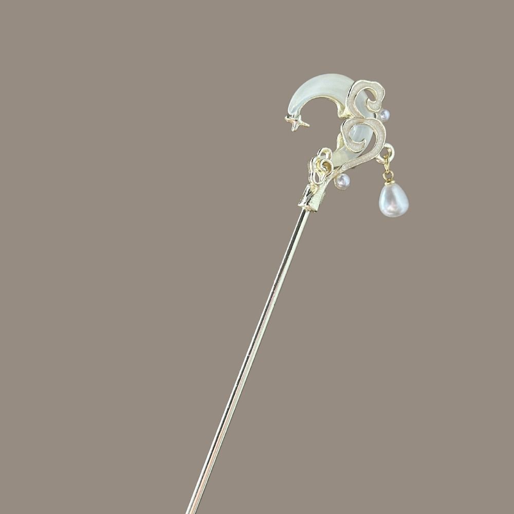 Moonlight Stone Hairpin Accessories New Chinese Style Chopstick Shaped Hairpin  For Woman Girl