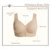 Women European Size Jelly Cup Sports Bra Breathable Posture Support Lifting Anti-Sagging Underwear