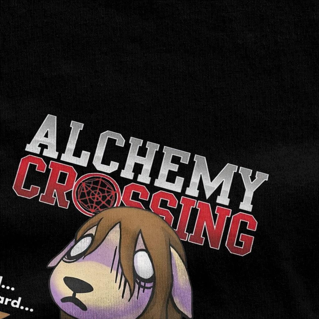 Men Fullmetal Alchemists Fusion T Shirt Alchemy Crossing Pure Cotton Clothing Crazy Short Sleeve Round Neck Tee Shirt T-Shirts