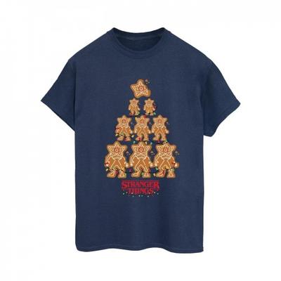 Netflix Γυναικείο/Κυρίες Stranger Things Gingerbread Βαμβακερό Boyfriend T-Shirt