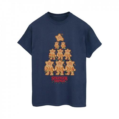 Netflix Womens/Ladies Stranger Things Gingerbread Cotton Boyfriend T-Shirt