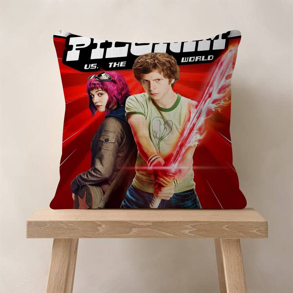 Vintage Movie Scott Pilgrim VS The World Cushion Cover Decorative Pillow Sofa Home Decor Case Pillow Cases
