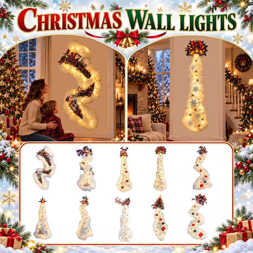 Christmas Wall Decor Lights and Holiday Path Lights for Festive and Home Decoration