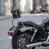 Motorcycle Backrest with Pad Sturdy Passenger Metal Frame