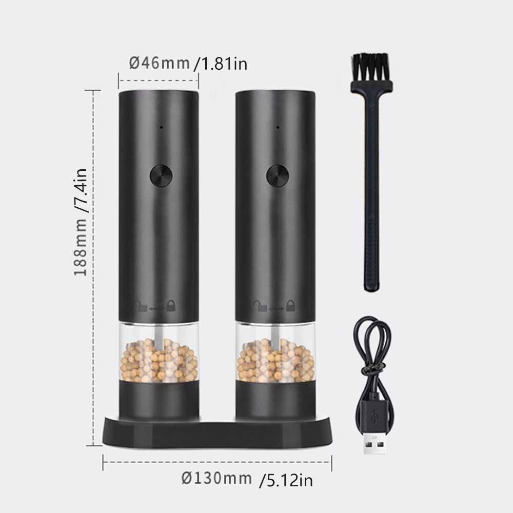 Ceramic Core Electric Salt  Grinder Adjustable Coarseness Spice Mill  Kitchen Tool