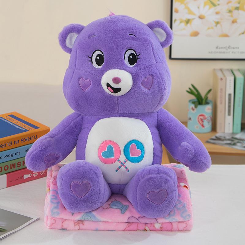 Strawberry Hugging Pig & Little Bear Plush Toy Blanket – Dual-use Nap & Travel Comfort for Kids