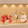 Creative Chubby Maneki-neko Entryway Display Ornament - Home & Living Room Housewarming Gift