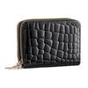 Women's Crocodile Pattern Accordion Zipper Card Holder & Coin Purse - Multi-Card Slots, Large Capacity