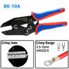Crimping Tool Set Ratcheting Wire Crimp Pliers For Heat Shrink Non-Insulated Open Barrel Ferrule Connector Solar Energy Terminal